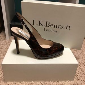 LK Bennett tortoise shell sling backs - BRAND NEW